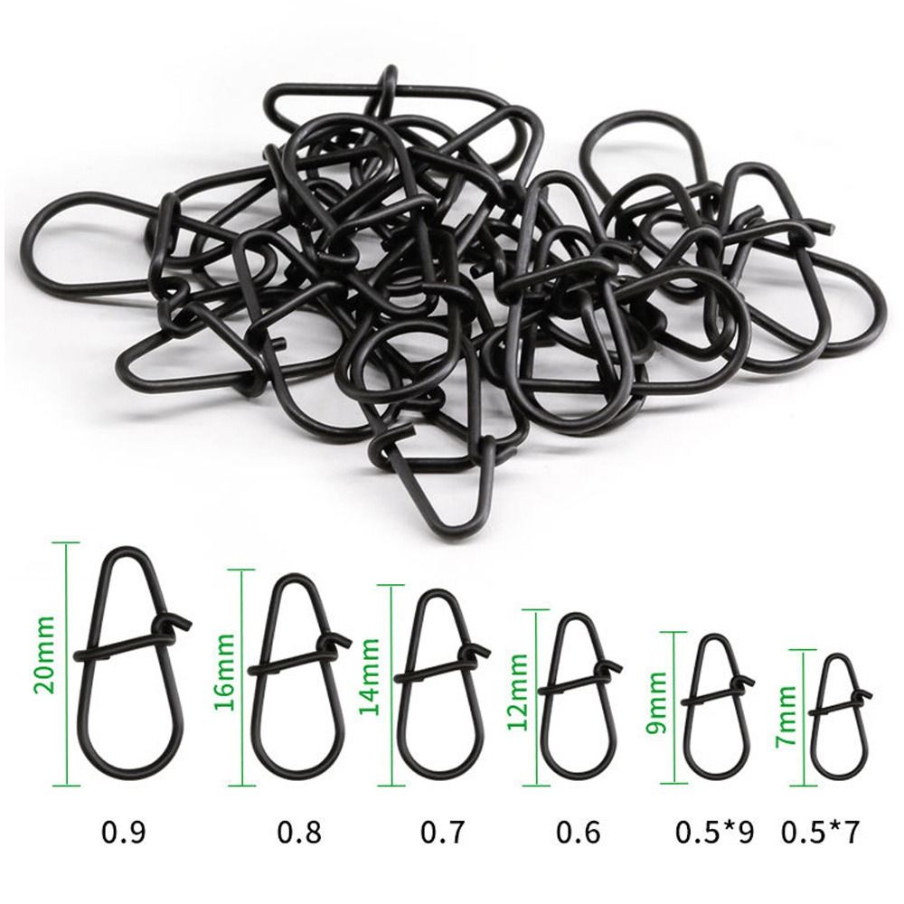 100 stks/partij Matte zwarte S - Fishing Equipment Cheap recensie en prijs